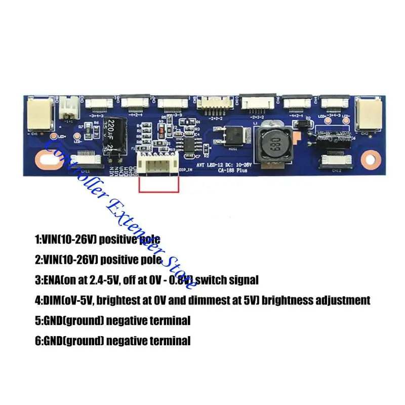 N84Bエネルギー貯蓄LED電圧ブースターボード2p 6p 10p 12pインターフェイスABSハウジング