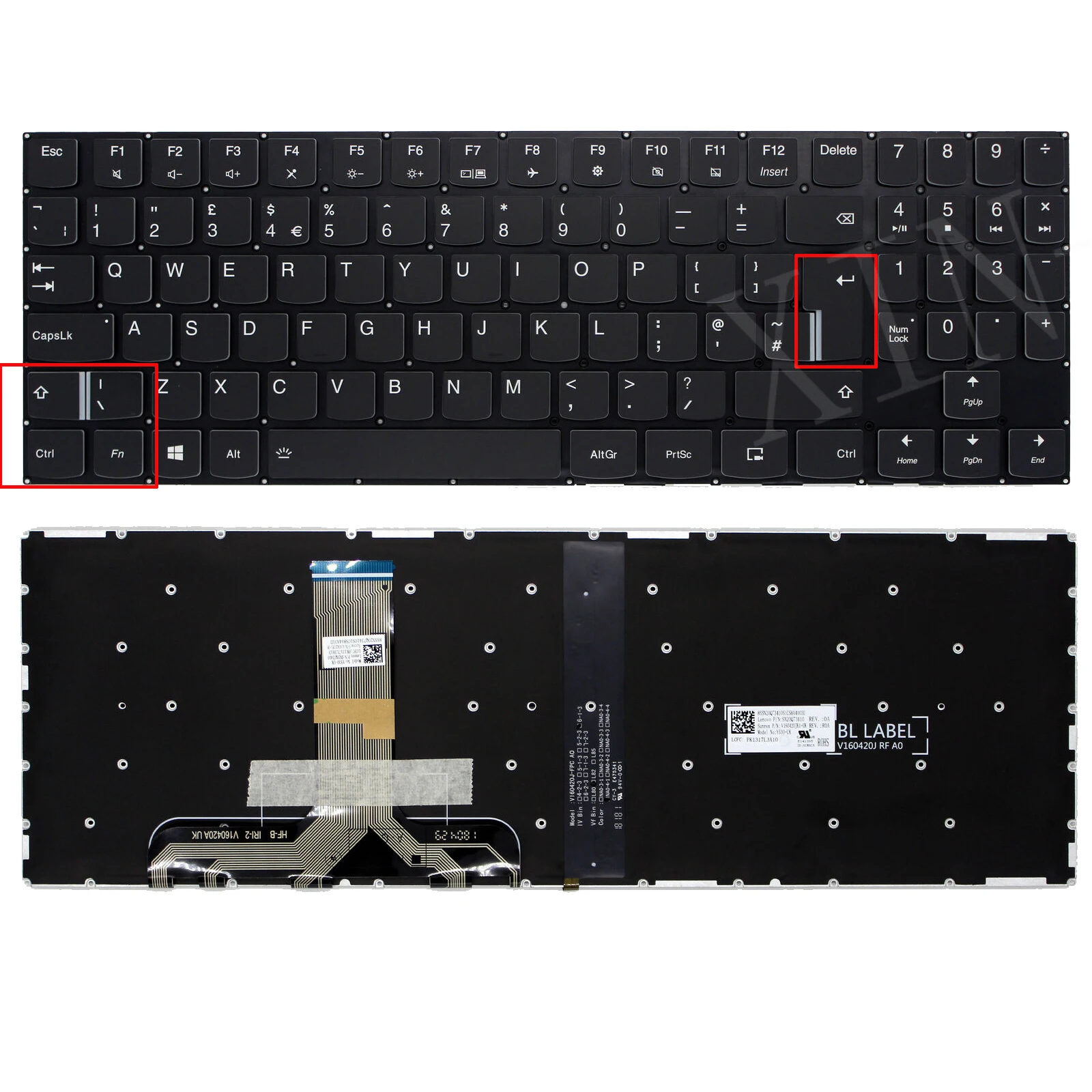 

UK Backlit Keyboard For Lenovo Legion Y530-15ICH Y540-15IRH Y720-15IKB Y520-15IKB Y540-17IRH R720-15IKB Y520 Black