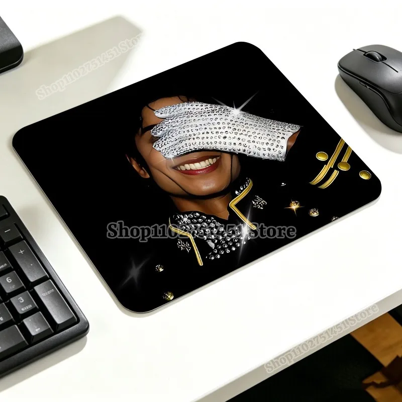 The King of Pop Micheal Jackson Mouse Pad MJ Printed Gaming Mousepad Women Men Laptop Cushion Non-slip Deskpad Casual Home Gift - view 5