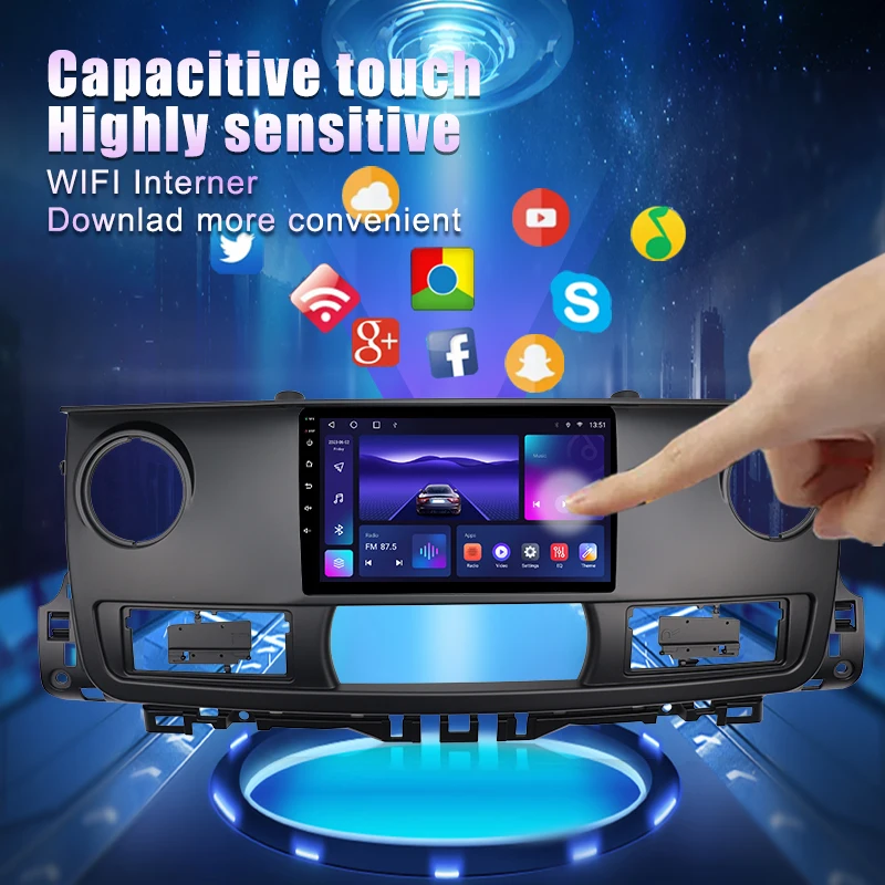 MAMSM Android 13.0 Car Radio For Renault Master 2003 - 2011 Multimedia player 4G Carplay Auto 7862S Audio GPS 8 Core QLED Stereo