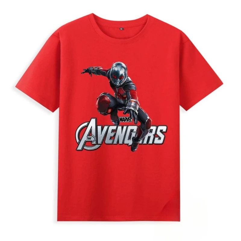 

Cotton Avengers Ant-Man Short Sleeve T-Shirt for Kids, Superhero Graphic Tee Casual Summer Wear