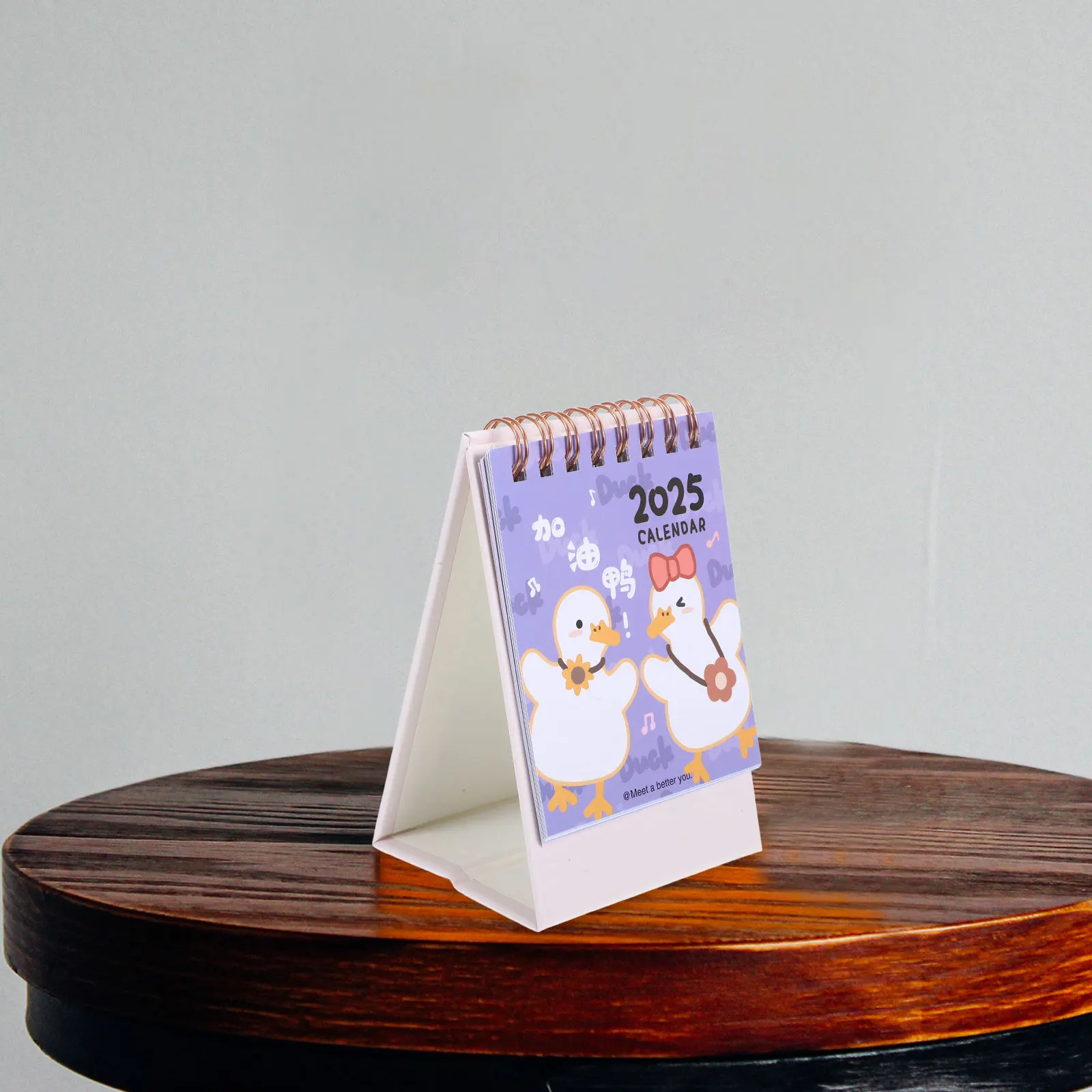

2025 Mini Compact Flip Stand Up Table Portable Small Office Cute Desk Planner Desktop Calendar Teacher Classroom Decor Calendar