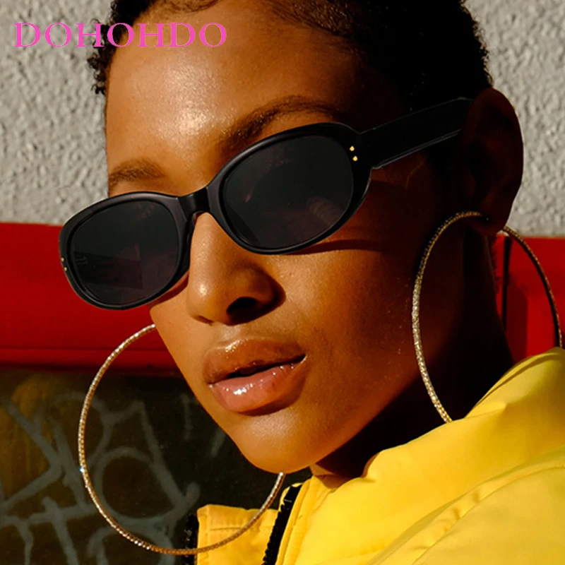 

Advanced Rivet Design Oval Frame Sunglasses Women Men Classic Brand Designer Outdoor Driving Fishing Eyewear UV400 Gafas De Sol