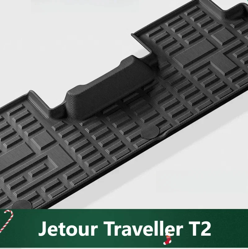 For Foot Pad Suitable for cherryJetour Traveller T2 2023 2024 Jetour T2 Double Floor Mat Eco-friendly Waterproof Carpet Tail Box