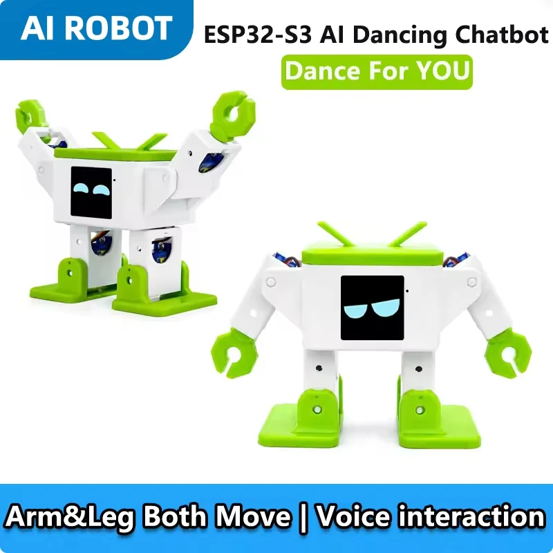 2026 NEW ESP32-S3  XiaoZhi AI Talking Dancing Smart Robot Emotional Companion Chatbot AI Desktop Dance Toy Children's Gift