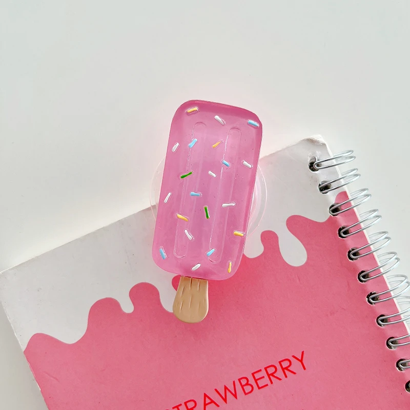 Korean Cute 3D Popsicle Griptok Bracket For iPhone Samsung Simulation Food Universal Phone Accessories Phone Holder Grip Tok