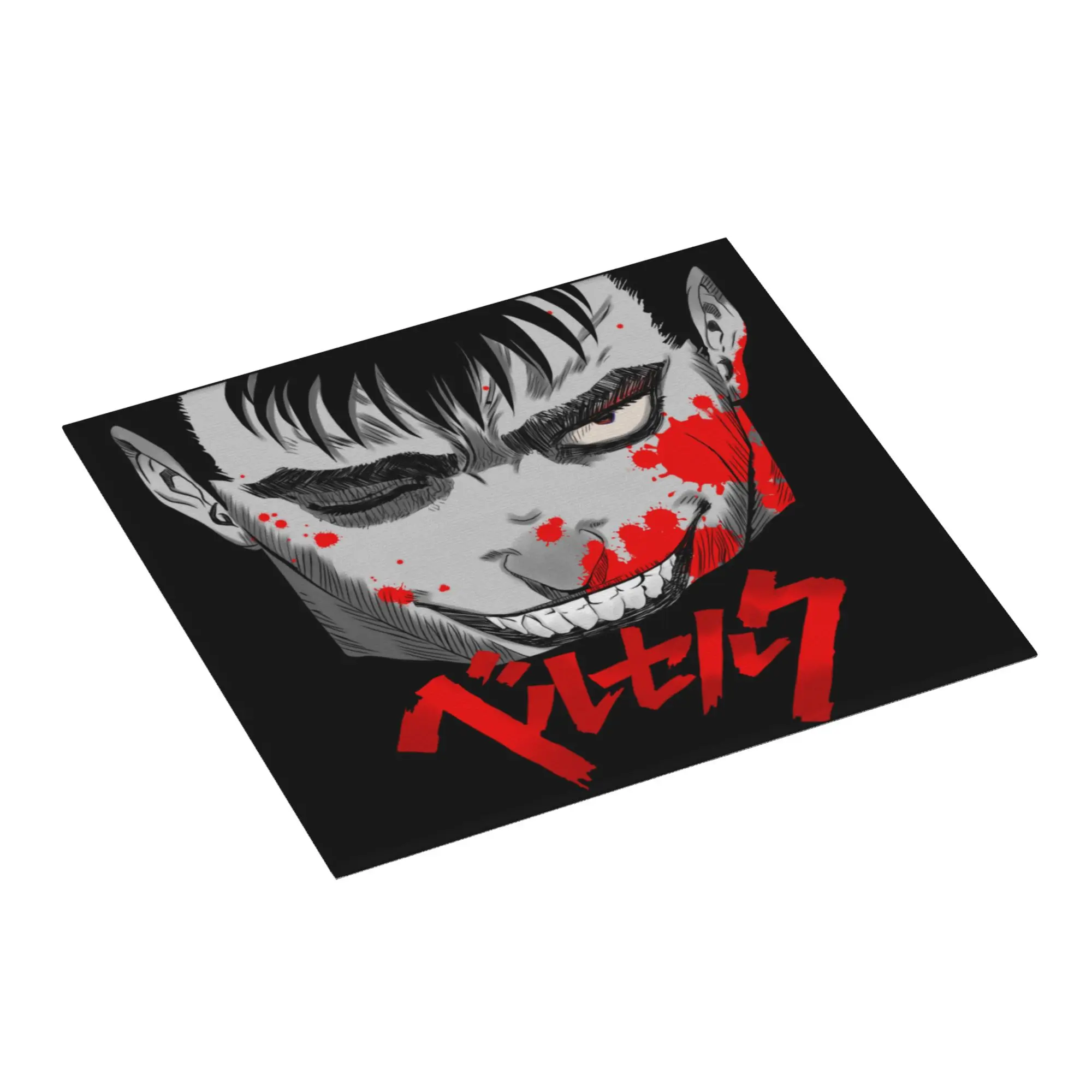 Doodle Swordsman Anime Berserk Non‑Slip Waterproof Absorbent Barware Tableware Oil Proof Reusable Drying Mat For Kitchen