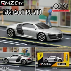 Scale 1:64 Audi R8 V10 Car Model Replica Diecast Miniature Art Toyota VW Mercedes BMW Vehicle Collection Kid Boy Gift Toy