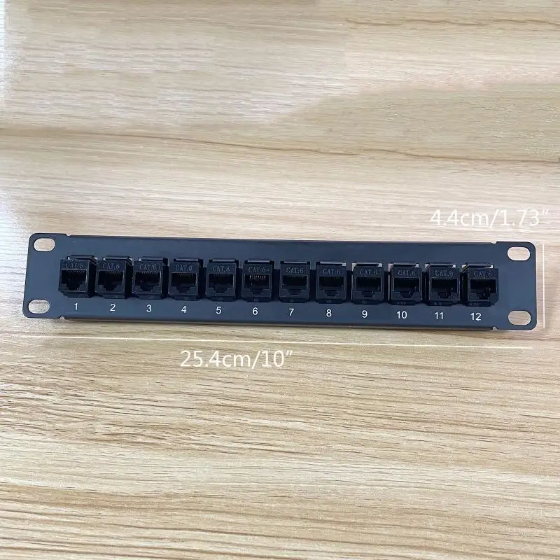 E1pf 12 Port Cat6 Wallmount Patch Panel 10G Поддержка 1U сетевой патч Patch Panel UTP