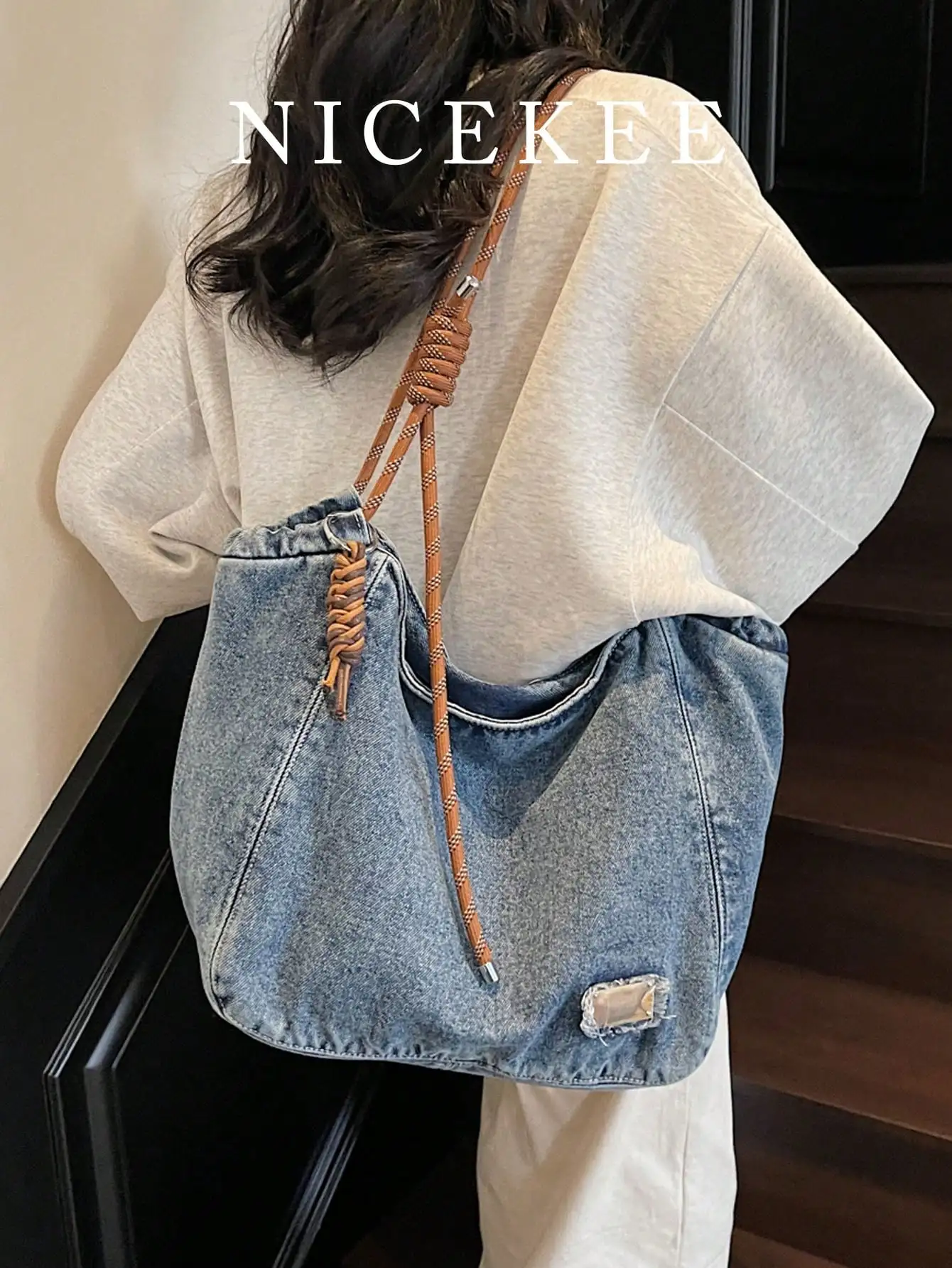 

Fashionable Retro Popular Shoulder Bag, Simple Solid Color Large Capacity Casual Multifunctional Tote Bag, Niche Design Daily Generous Armpit Bag, Suitable For Shopping, Daily Outings, Gatherings, Commuting