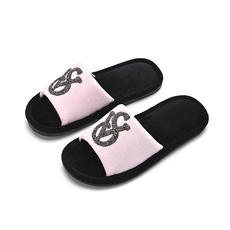 Casual Fluffy Slippers Women Home Flats Designer Shoes Girls Fashion Popular Cotton Open Toe Platform Slides House Chic Elegant