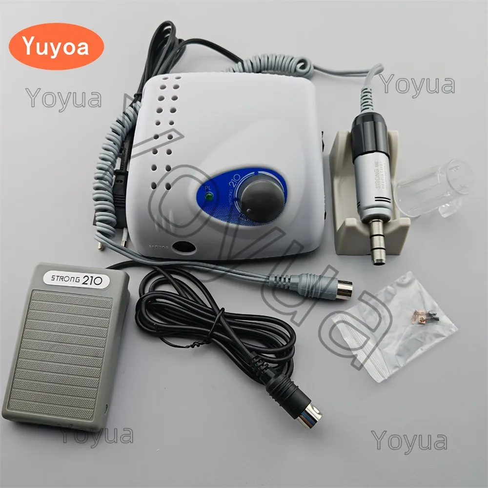 

Dental Polishing Machine 65W 45000RPM STRONG 210 Micromotor + E Type Handpiece Nail Drill Milling Manicure Machine Polish Nail