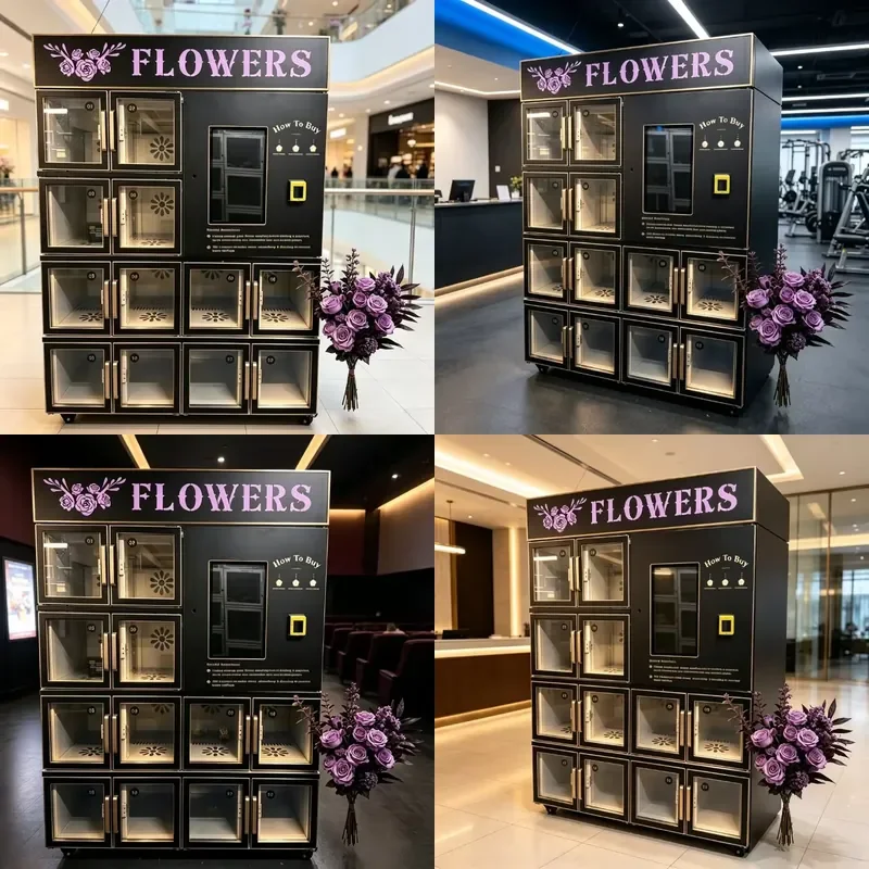 Versatile Fresh Flower Vending Machine for Wedding Venues With Spacious Modular Compartments