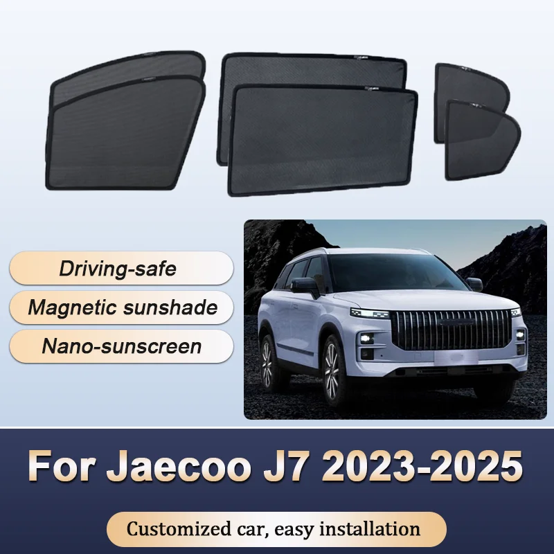 

Солнцезащитные козырьки для Jaecoo J7 2023-2025 Chery Tansuo 06 Fulwin T6, солнцезащитный козырек, магнитная защита конфиденциальности, козырек, занавеска, автоаксессуары