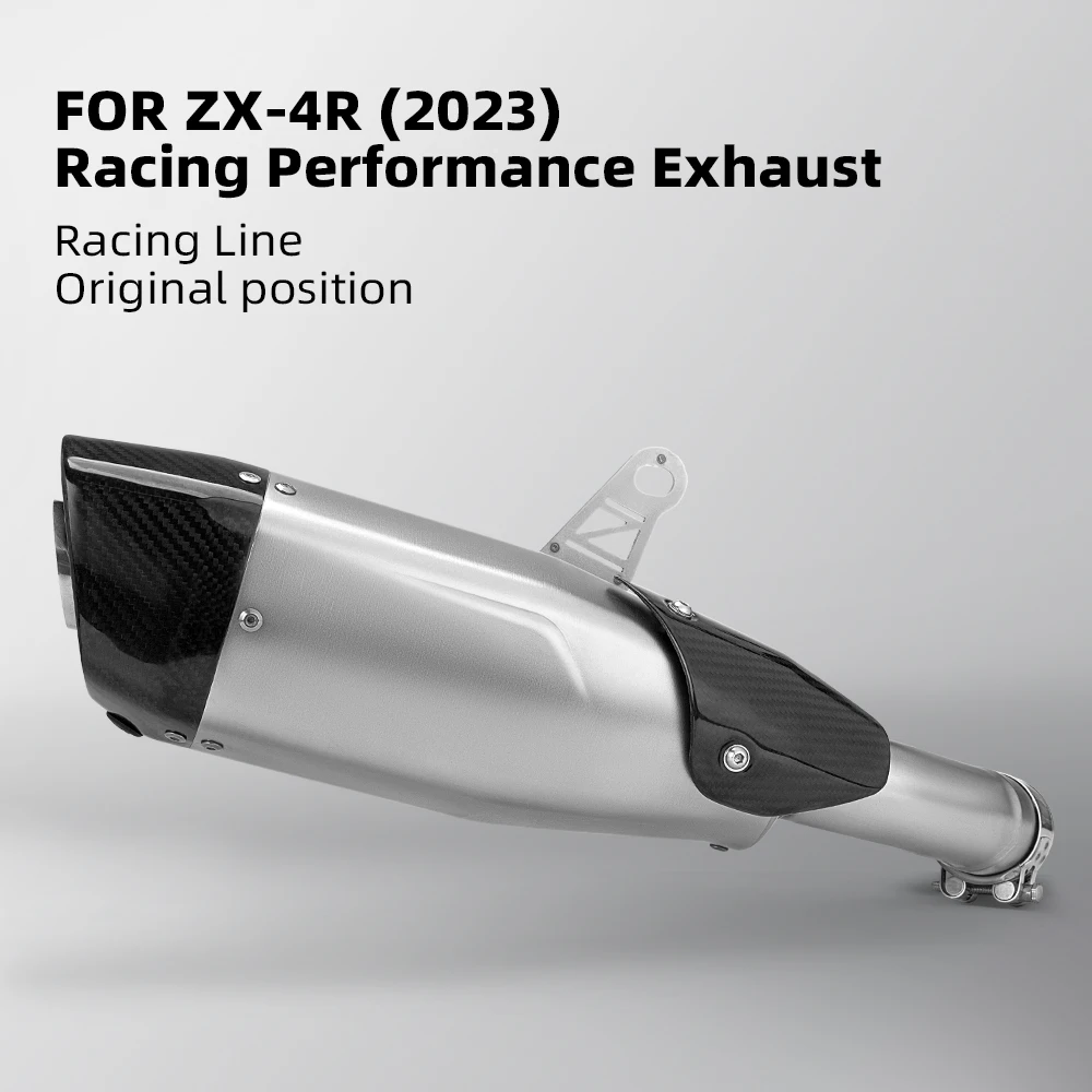 

Motorcycle Racing Performance exhaust,original location, Racing Line, exhaust for ZX4R, ZX25RR 2023