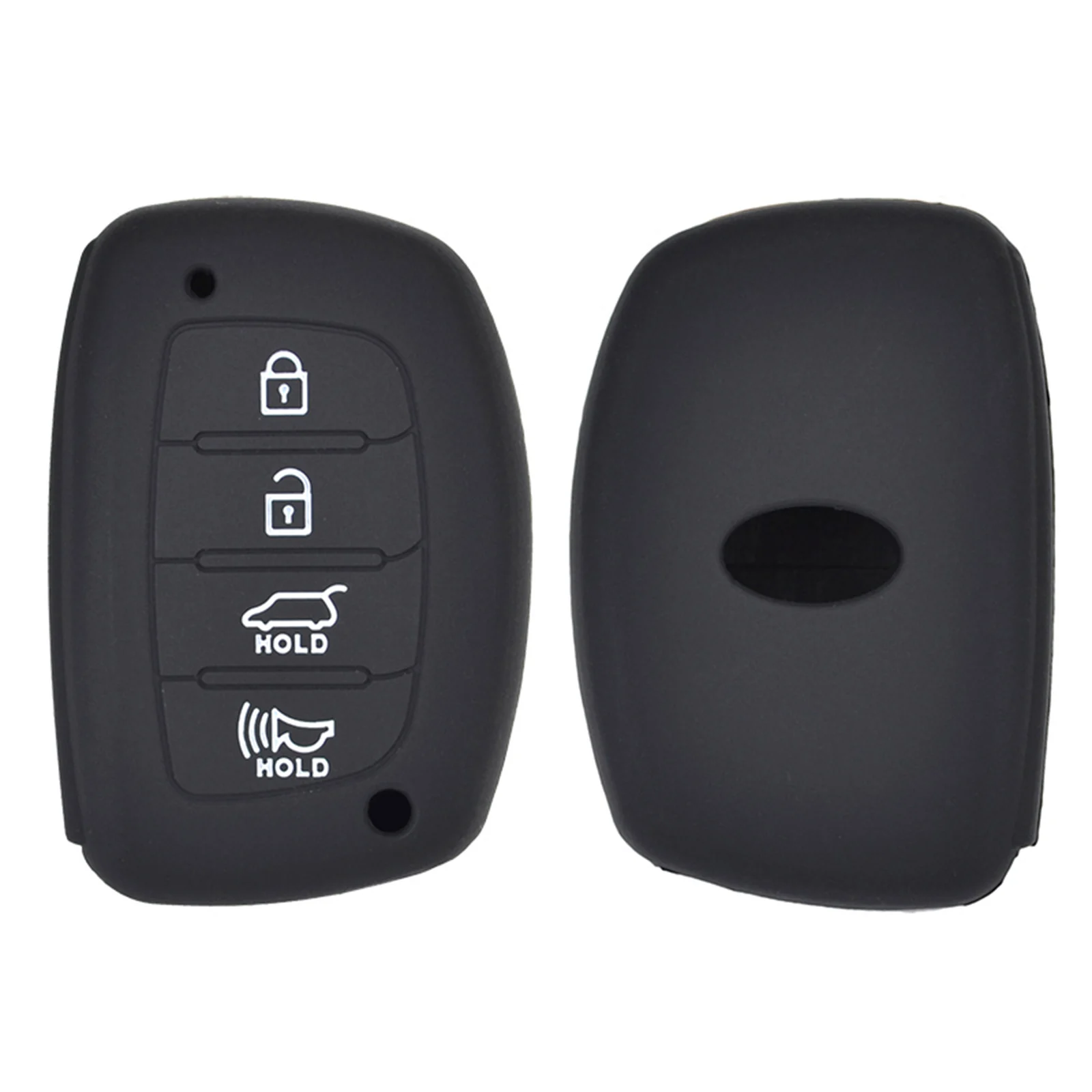 SILICONE REMOTE KEY COVER CASE FOB FIT FOR HYUNDAI ELANTRA SONATA TUCSON I40 IX35 I45 HOLDER 4 BUTTON SMART KEYLESS SHELL