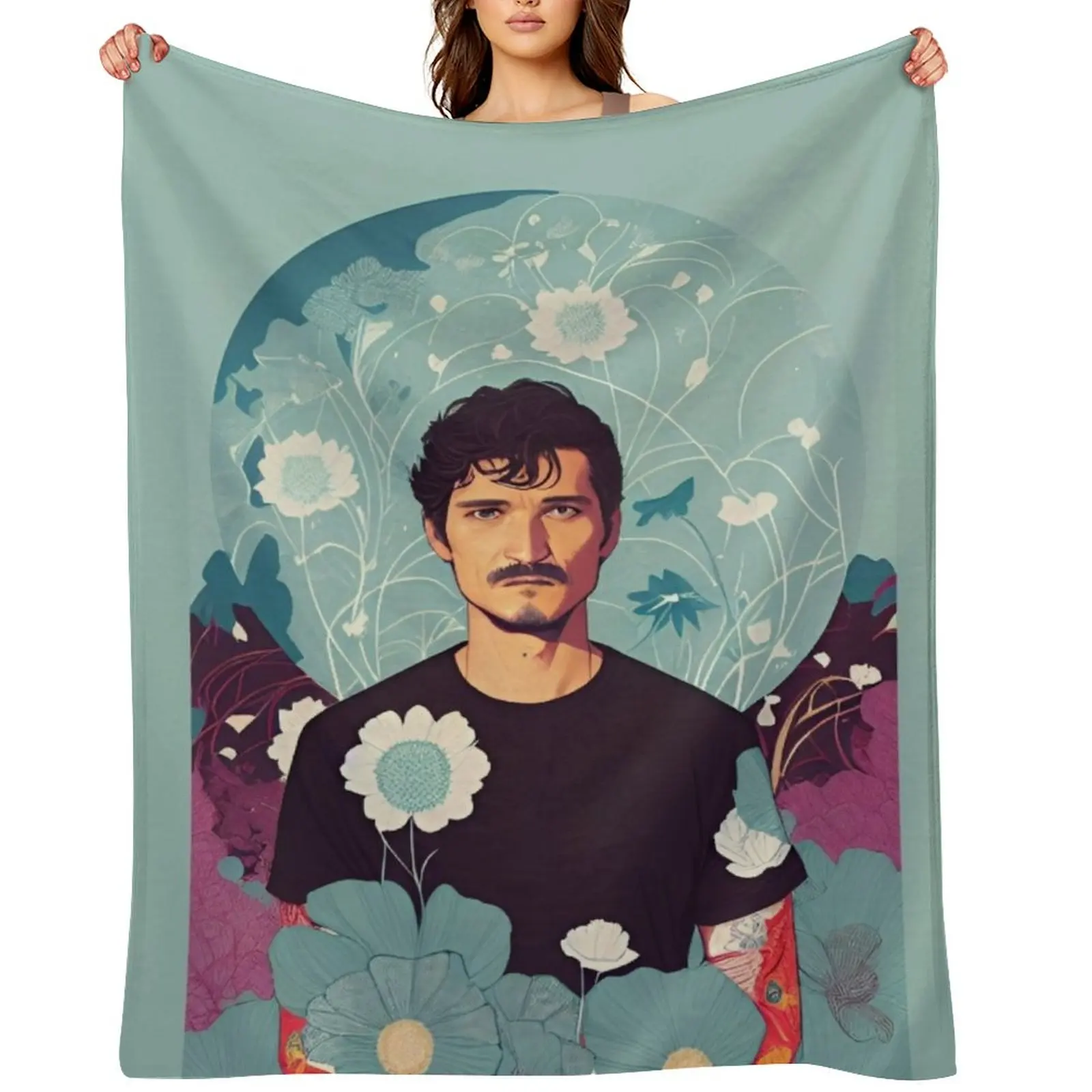 

Pedro Pascal By CallisC Arts Throw Blanket Blankets For Bed Soft Big Summer Beddings Blankets For Sofas Blankets