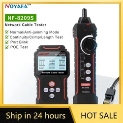 noyafa Nowy NF-8209S LCD Tester kabli sieciowych Wire Tracker PoECurrent Length cabl RJ45 Cable Tracker wielofunkcyjny tester Narzędzie