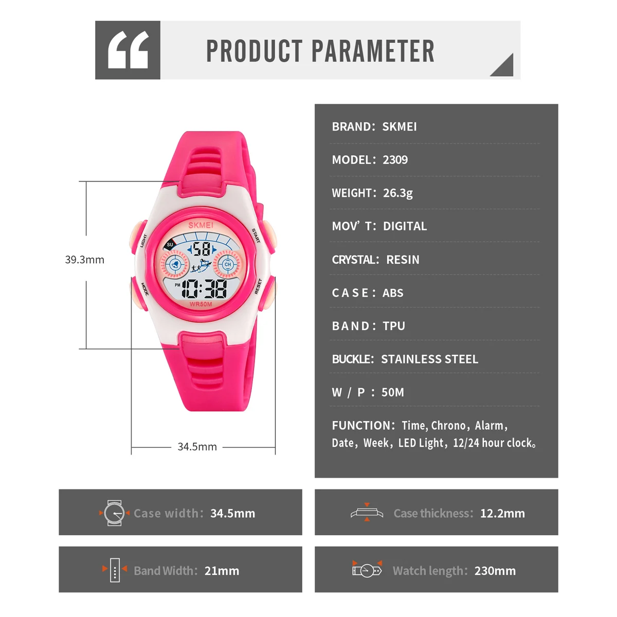 SKNEI orologio digitale colorato alla moda per bambini luci a LED impermeabili orologio da polso per bambini luminoso orologio da polso elettronico per studenti