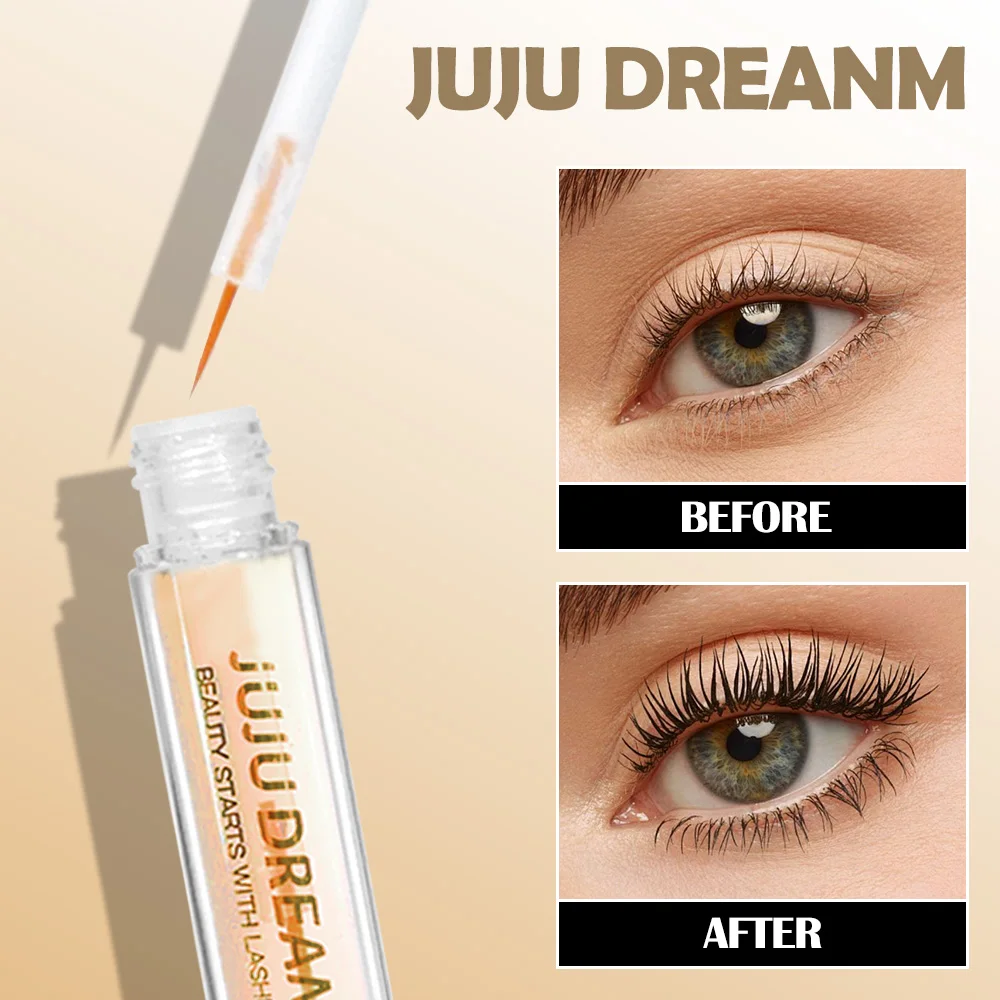 내추럴 덴스 아이래쉬 에센스 - 속눈썹을 풍성하고 컬링하는 영양 공급 포뮬러, 아이 메이크업 젤 마스카라