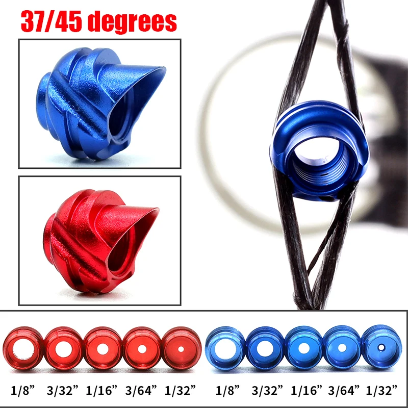 1Set Compound Bow Peep Sight 45/37 Degree Housing Hooded Inner Core 6X 8X Clarifier Lens Archery Bow Arrow Hunting Accessories
