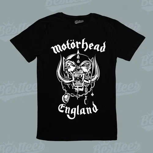 Camiseta MOTORHEAD Lemmy, artista de música rock heavy metal británico, banda de Inglaterra