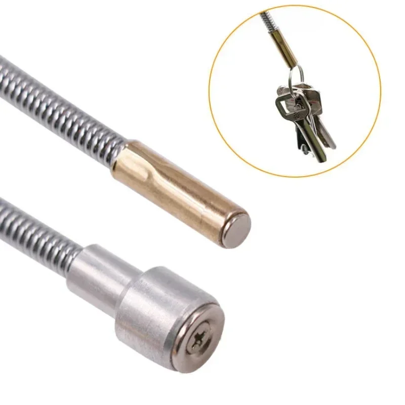 New Foldable Strong Magnetic Pickup Tool Metal Flexible Pick Up Tool Suction Bar Magnet Spring Grip Grabber Portable Hand Tools image 3