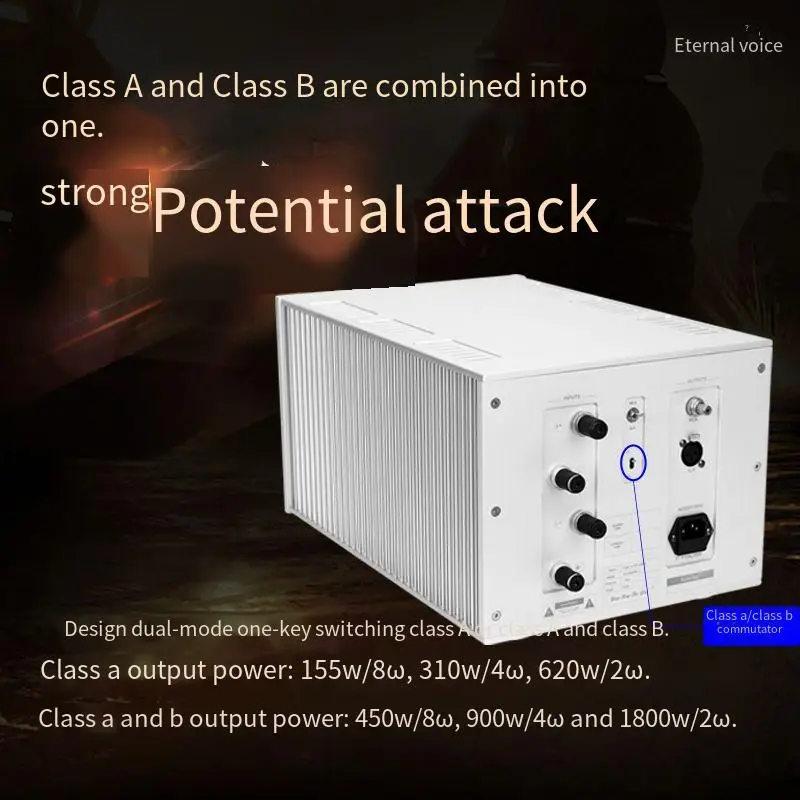 2PCS Mới X5 Mono Cao-Điện Chia Class A Tinh Khiết Phía Sau-Sân Khấu Âm Thanh HIFI Khuếch Đại Công Suất: 450W/8Ω Trở Kháng: 2-16Ω