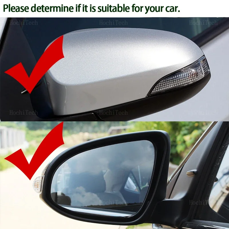 Left&Right Side Heated Wing Mirror Glass Wide Angle Rearview Mirror for Toyota Corolla E160 E170 E180