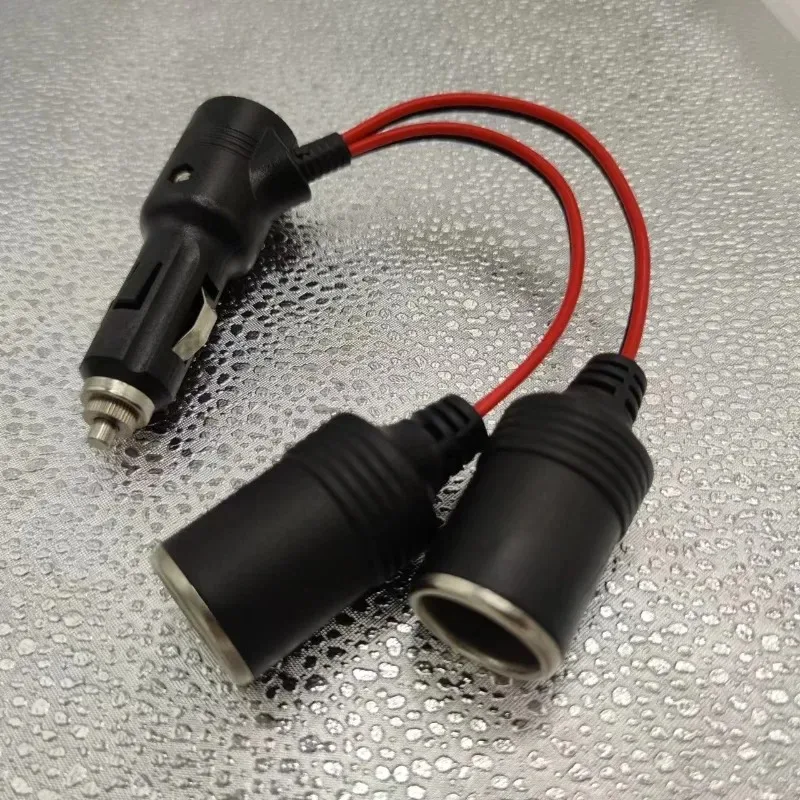 20cm With on Off Switch Universal Car Cigarette Lighter Splitter Adapter 1 Male To 2 Female Sockets Y Splitter