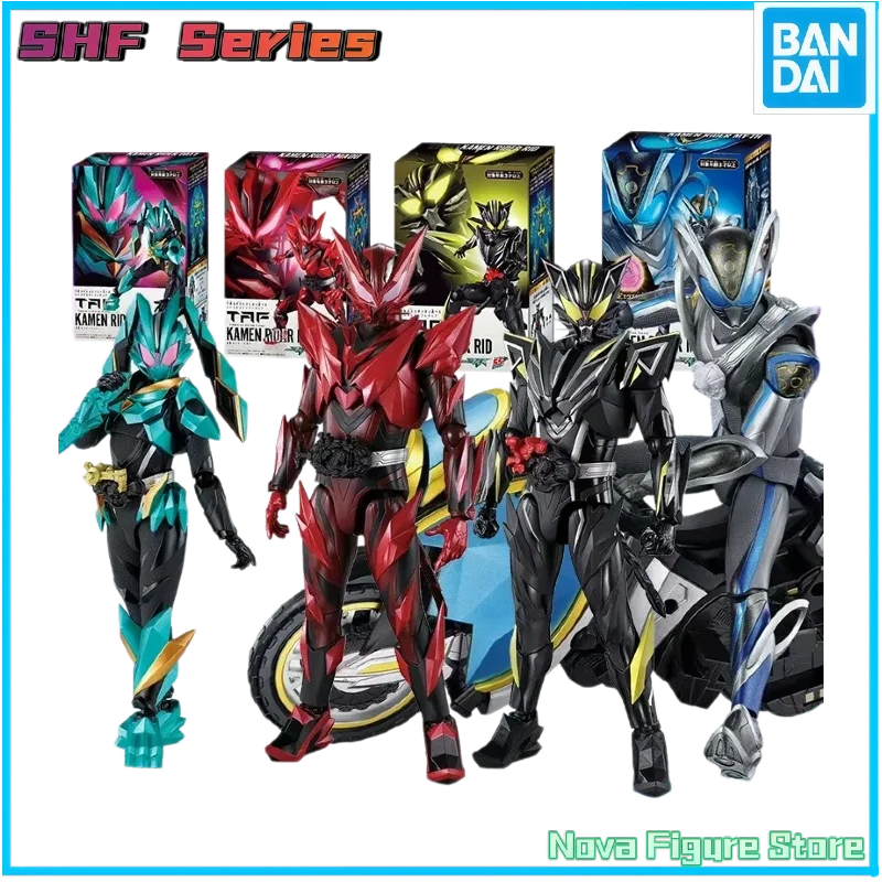 Bandai TAF Kamen Rider 4‑Set Action Figure,My‑Th,Rid,Maou,Datt,Articulated Collectible Tokusatsu Figures With Replaceable Parts