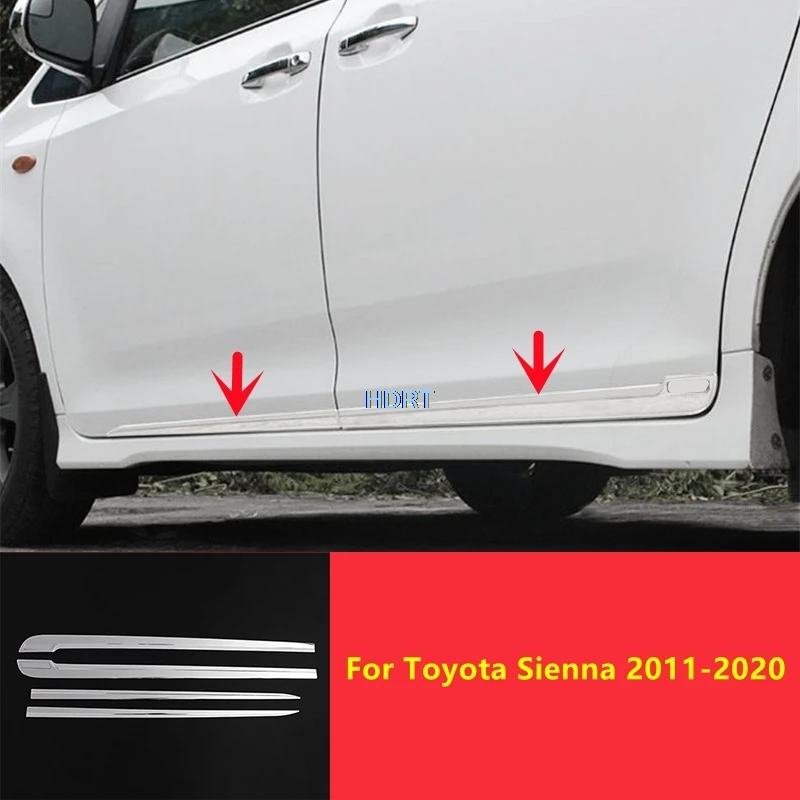 

Для Toyota Sienna 2011-2020 автомобильный стиль, боковая юбка двери, отделка кузова с логотипом, защитная декоративная наклейка, внешняя наклейка
