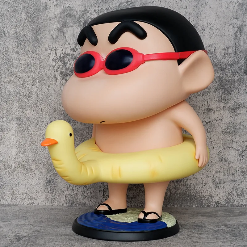 Crayon Shin Chan Swimming Circle Shin Chan Ornament Series Large Doll Children's Birthday Gift, Novel Gift