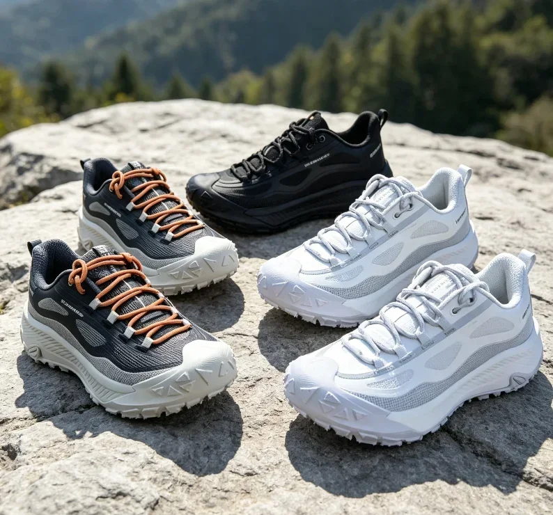 New DRYWORLD Couple Trail Running Shoes Non Slip Breathable Lightweight Hiking Outdoor