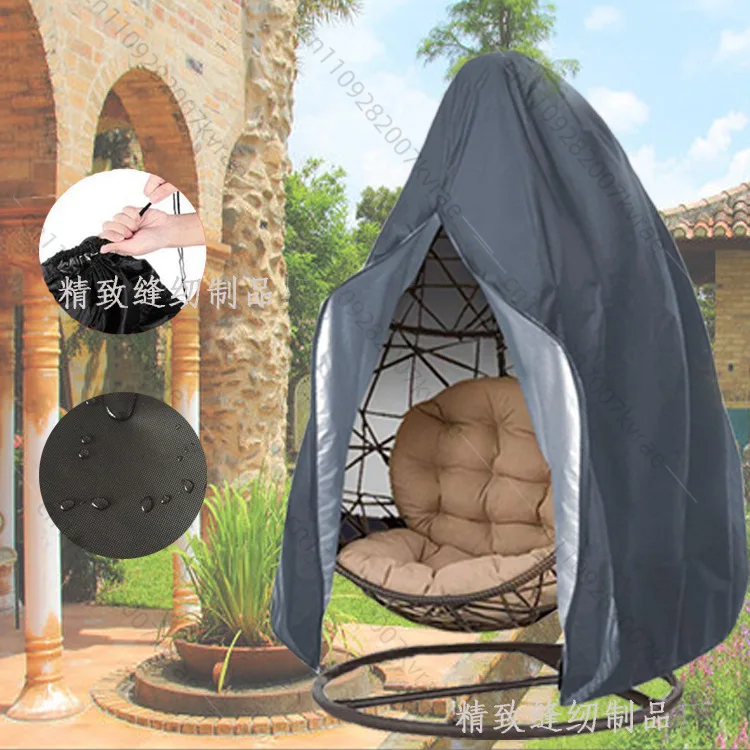 

Swing cover chair eggshell dust cover, outdoor courtyard garden hanging chair waterproof cover