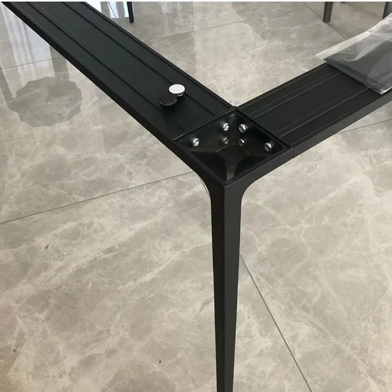 

Luxury Floor Black Dining Table Modern Minimalist And Light Multifunctional Luxury Household Muebles Para El Hogar Furnitures