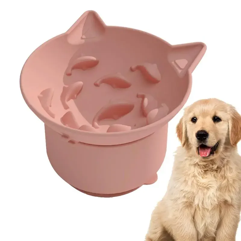 

Silicone Dog Bowl Adjustable Angle Silicone Dog Slow Feeding Bowl Anti-Choking Dog Slow Feeder Cat Puzzle Bowls For Cats Puppy