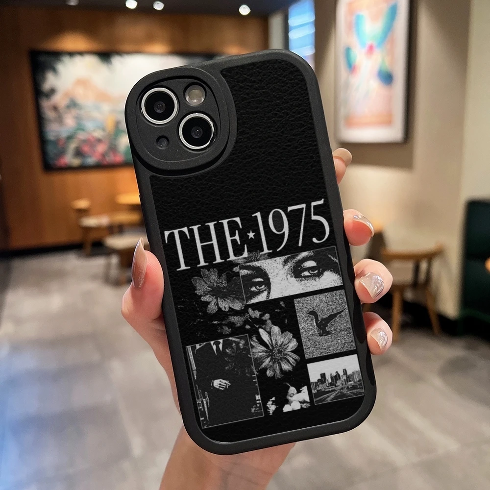 The 1975 Band Rock Phone Case Leather Black For IPhone 13 12 15 11 14 Pro Max Mini X Xr 8 Plus SE2020 Soft Silicone Cover