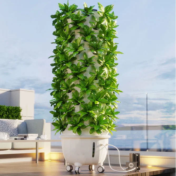

High Efficient Hydroponic Aeroponics Indoor Growing Systems Home Garden Grow Tower 6 Layers Greenhouse Full Growing System