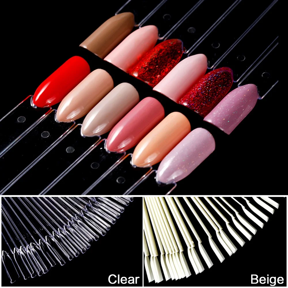50 stuks valse nageltips kleurenkaart praktijk display tools manicure nail art tool kunstnagels set voor vrouwen salonbenodigdheden