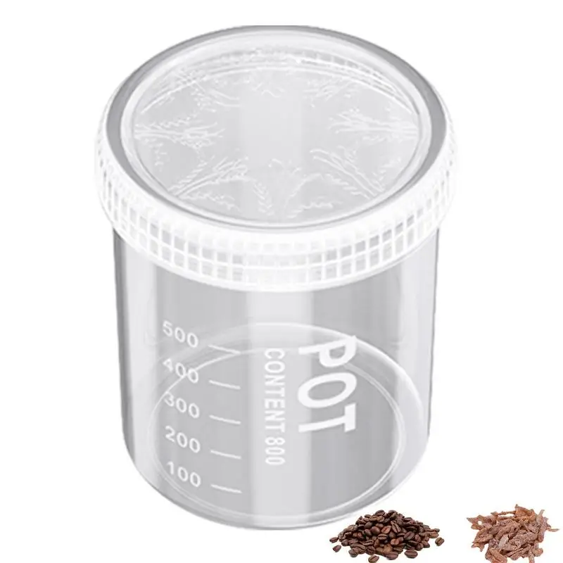 Reis Lagerung Barrel Staub-proof Abdeckung Design Snack Versiegelt Dose Klare Getreide Lagerung Box Lebensmittel Grade Anti-Feuchtigkeit für Mehl Sojabohnen