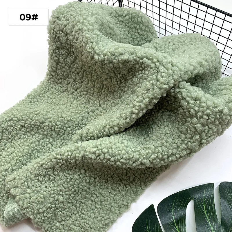 1 stücke 45x50 cm Neue Stoff Für Teddy Plüsch Weiche Körnige Plüsch DIY Handgemachte Material Kleidung Spielzeug Lämmer wolle Stoff Kostenloser Versand – Detail 3