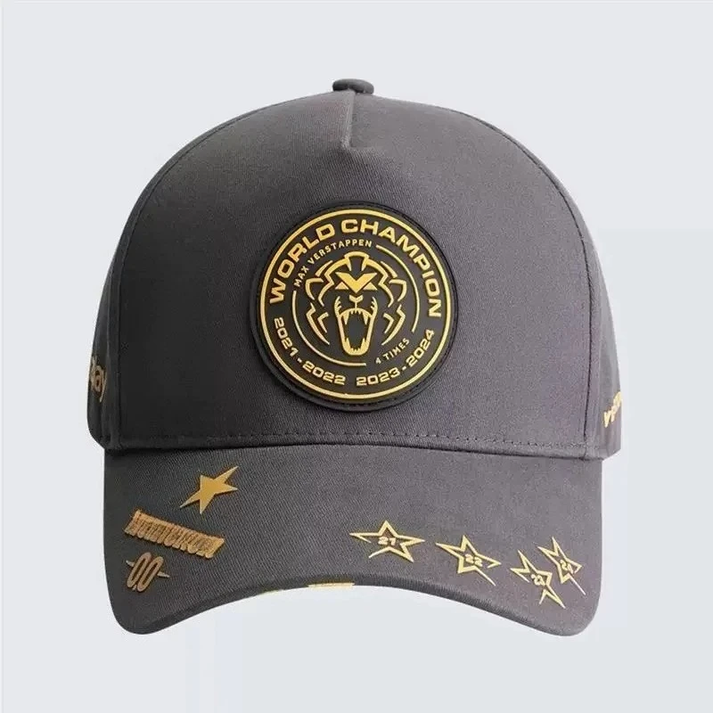

2025 Max Verstappen 4 Gold Medalist Baseball Cap F1 Racing TeamCap Men Women Fans Outdoor Fishing Sports Sun Shade Hats Snapback