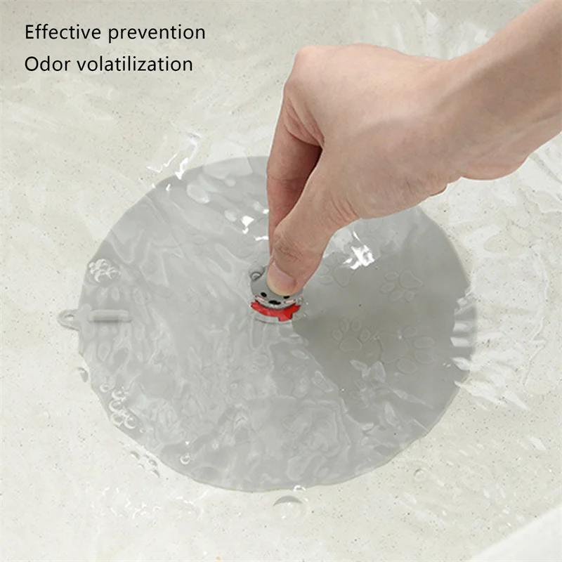 1pcs Floor Drain Cover Sink Plug Anti-clogging Bathtub Pool Strainer Hair Stopper Sewer Round For Kitchen view 5