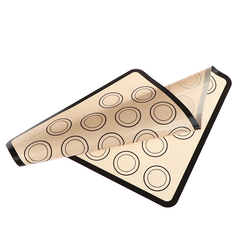1Pc Heat Resistant Bakeware Sheets 42x29.5cm Silicone Baking Mat For Oven With 30 Circles For Baking Cookie Macaron Non Stick