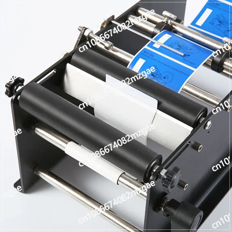 Hand labeling machine, manual round bottle labeling  transparent self-adhesive l , small simple