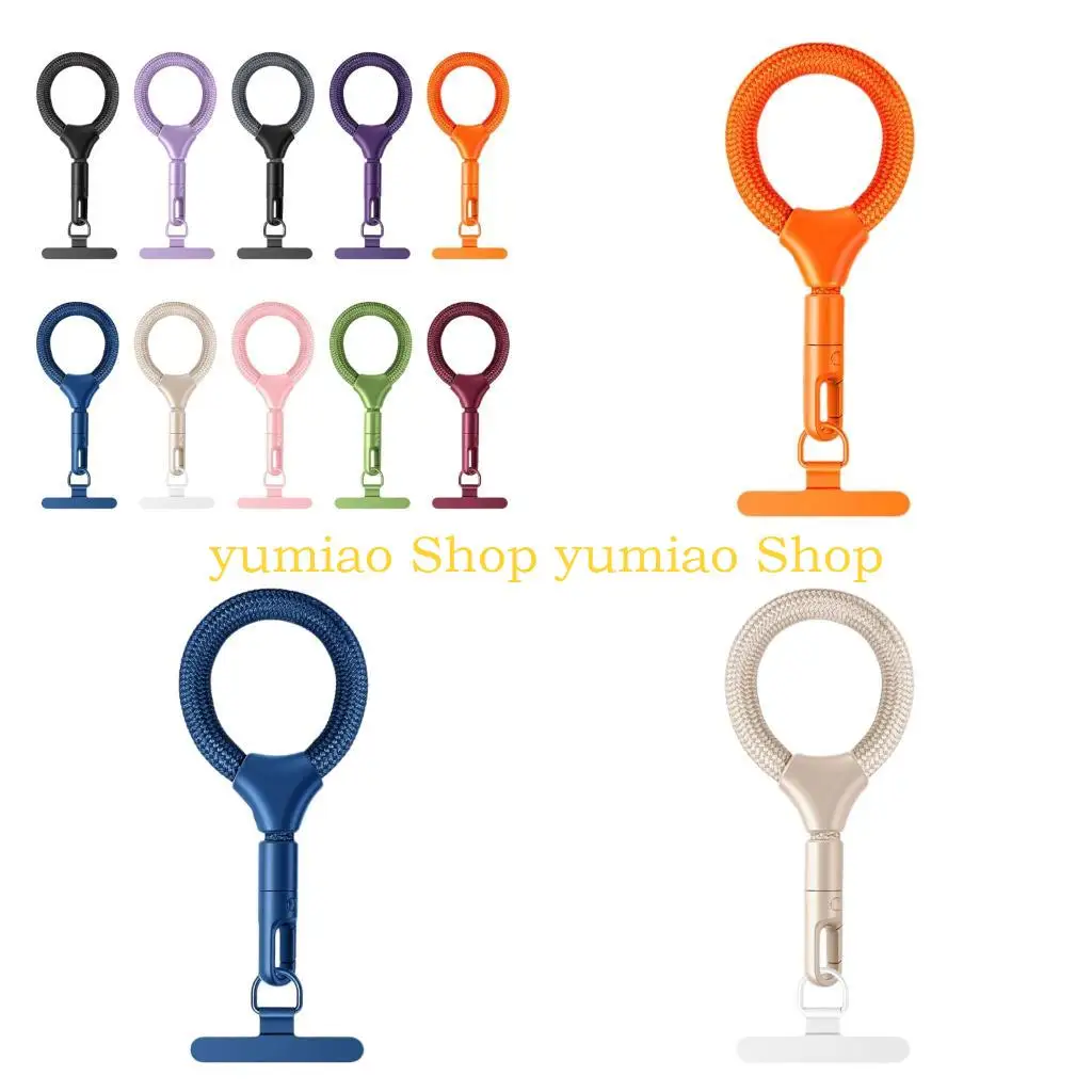587B Miniature Phone Finger Circle With 7Mm Elastic Band & Not Slip Metal for Safe Single Hand Operate While Traveling