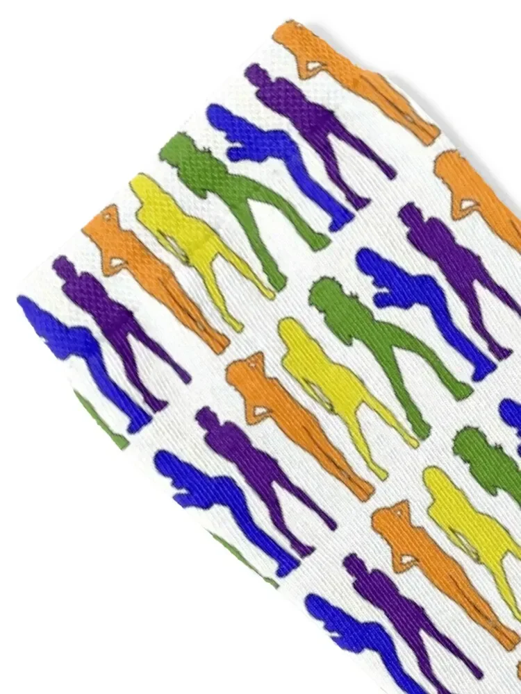 قوس قزح فتاة السلطة الجوارب الشتاء الدافئ أنيمي الدراجات الجوارب المخصصة للرجال النساء جوارب أرضية موضة مجنون الفتاة الجوارب الرجال #2