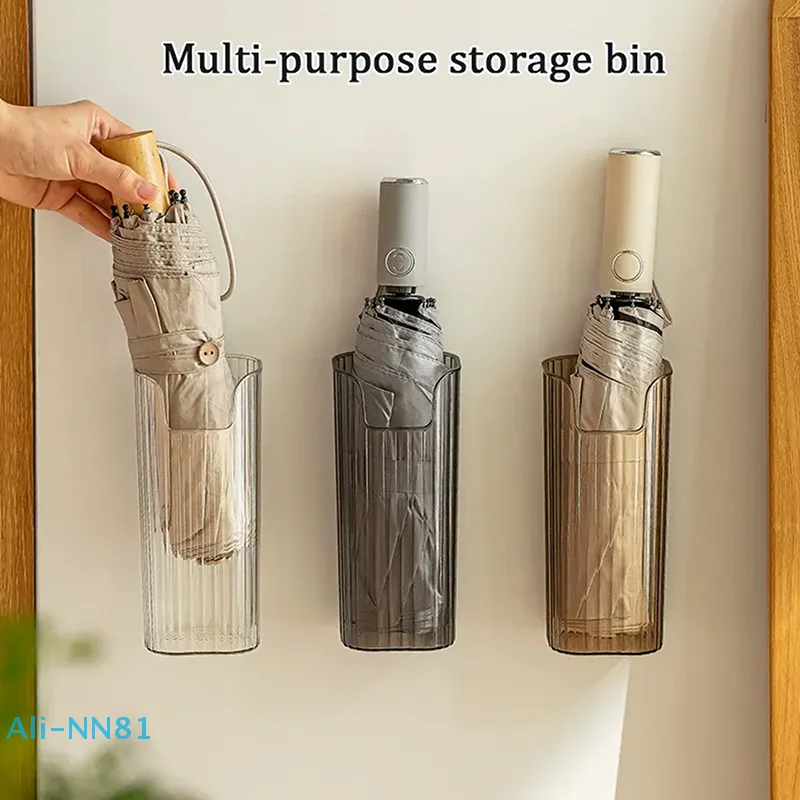 【N】1/3PCS Punch-freies Wand-Schirm Lagerung Rack Tür Regenschirm Lagerung Eimer Kunststoff Tasche Lagerung Eimer Lagerung box