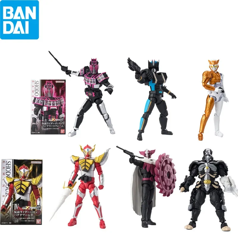 Bandai Original Shokugan SHODO Kamen Rider XX7 Anime Figure Baron Hunter Valkyrie Action Figures Model Toys for Boys Kids Gifts